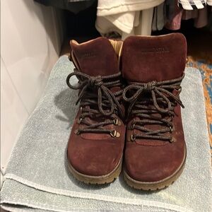 Brown Leather Hiking Boots